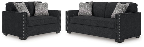 Jasmine Peaks Coal Living Room Set from Ashley - Luna Furniture