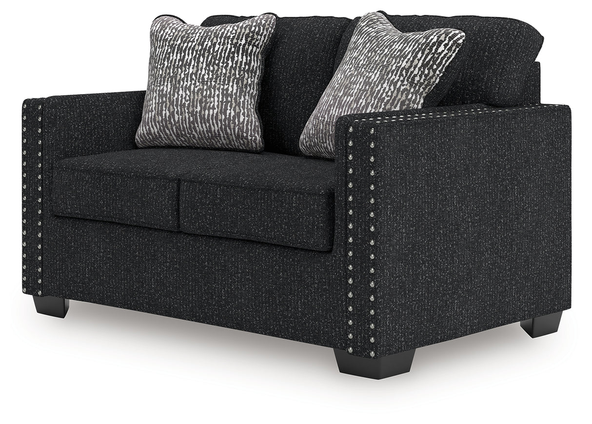 Jasmine Peaks Coal Loveseat from Ashley Furniture - Luna Furniture