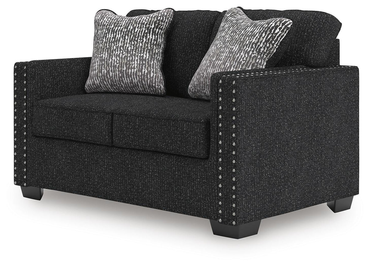 Jasmine Peaks Coal Loveseat from Ashley Furniture - Luna Furniture