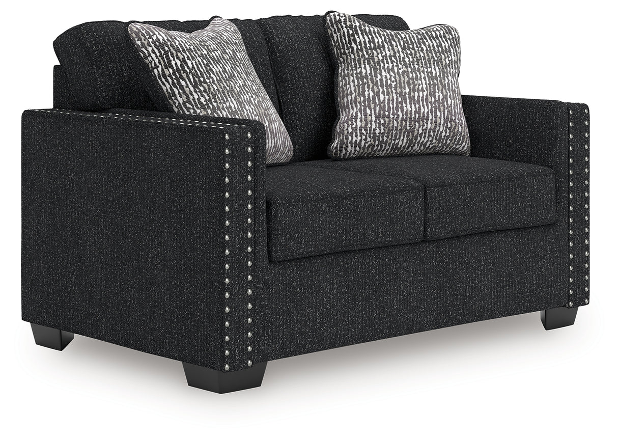 Jasmine Peaks Coal Loveseat from Ashley Furniture - Luna Furniture