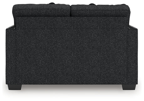 Jasmine Peaks Coal Loveseat from Ashley - Luna Furniture