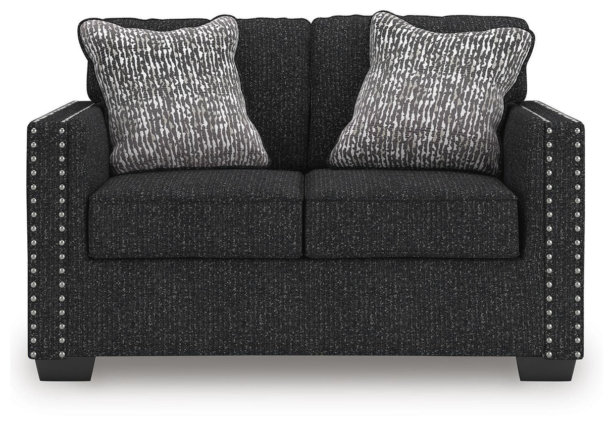 Jasmine Peaks Coal Sofa and Loveseat from Ashley Furniture - Luna Furniture