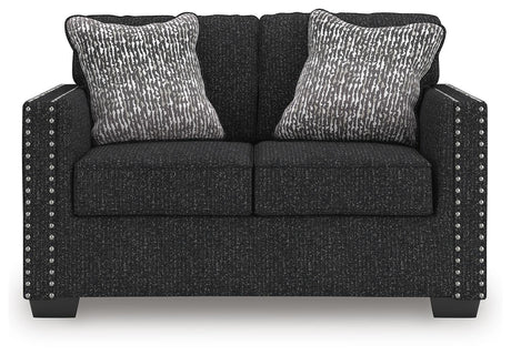 Jasmine Peaks Coal Loveseat from Ashley Furniture - Luna Furniture