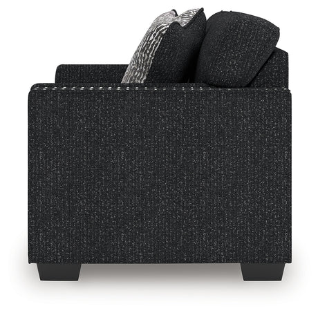 Jasmine Peaks Coal Loveseat from Ashley - Luna Furniture
