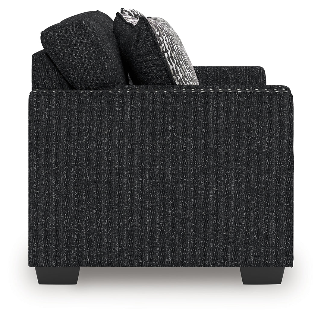 Jasmine Peaks Coal Sofa and Loveseat from Ashley Furniture - Luna Furniture