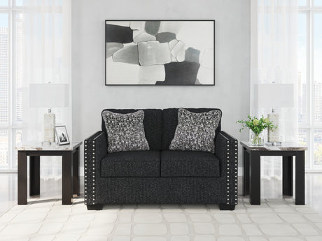 Jasmine Peaks Coal Sofa and Loveseat from Ashley Furniture - Luna Furniture