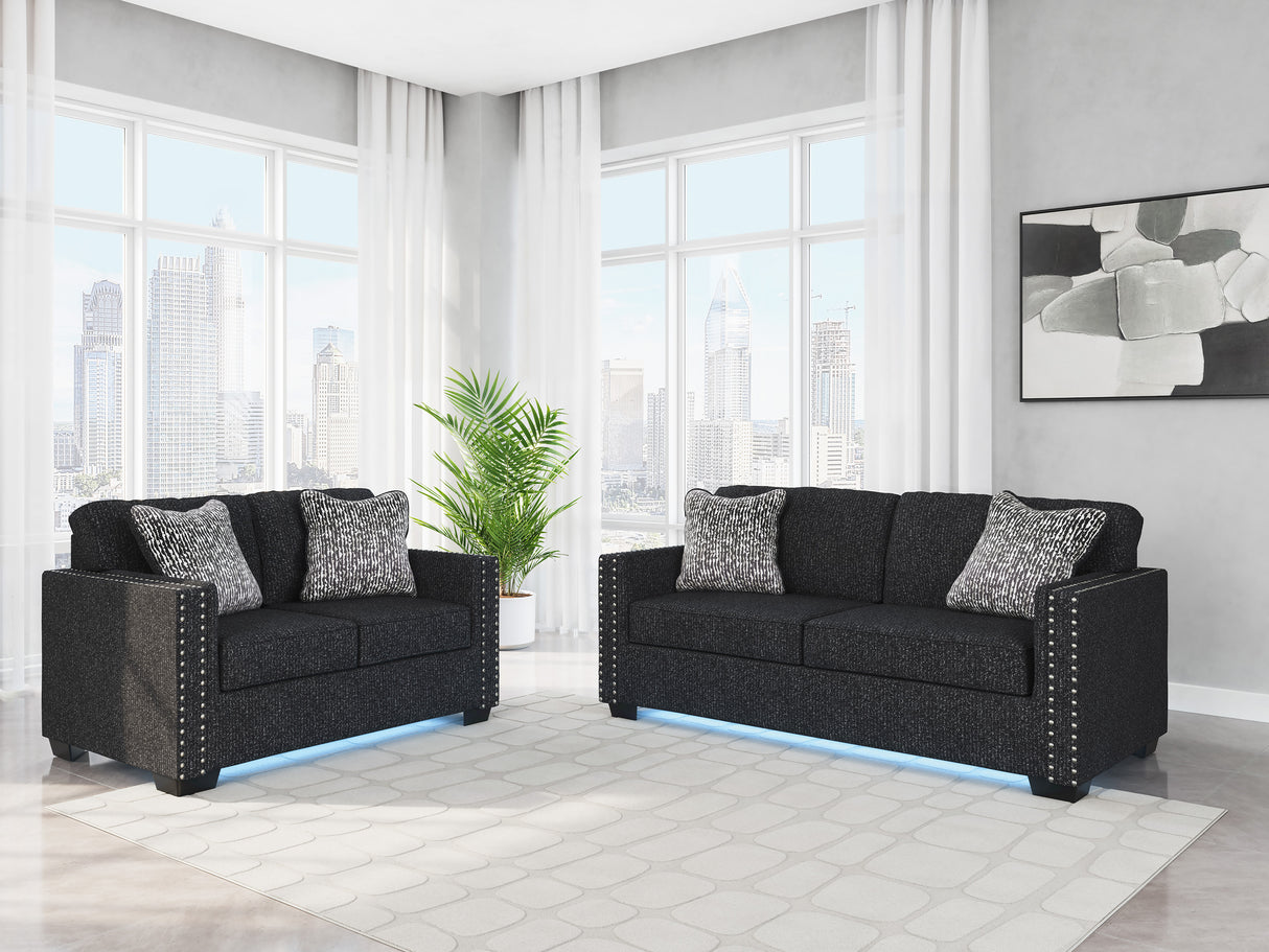 Jasmine Peaks Coal Living Room Set from Ashley - Luna Furniture