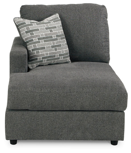 Edenfield Charcoal Left-Arm Facing Corner Chaise from Ashley Furniture - Luna Furniture
