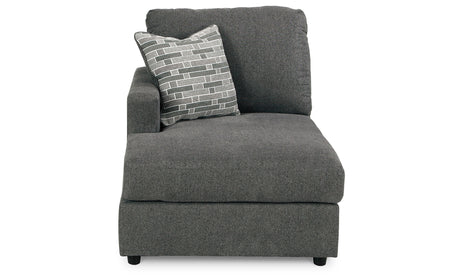 Edenfield Charcoal 3-Piece Sectional with Ottoman from Ashley Furniture - Luna Furniture