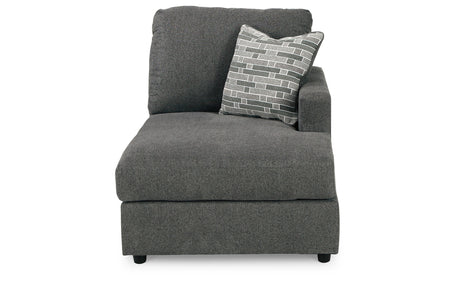Edenfield Charcoal 3-Piece Sectional with Ottoman from Ashley Furniture - Luna Furniture