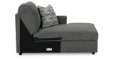 Edenfield Charcoal Right-Arm Facing Corner Chaise from Ashley Furniture - Luna Furniture