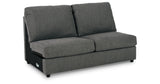 Edenfield Charcoal 3-Piece Sectional with Ottoman from Ashley Furniture - Luna Furniture
