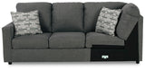 Edenfield Charcoal Left-Arm Facing Sofa with Corner Wedge from Ashley Furniture - Luna Furniture