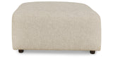 Edenfield Linen 3-Piece Sectional with Ottoman from Ashley Furniture - Luna Furniture