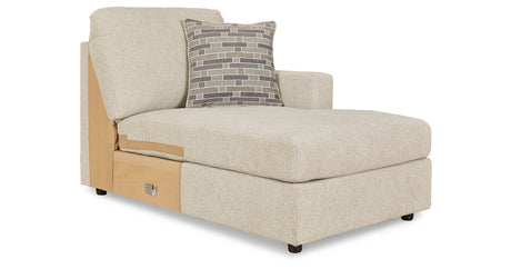 Edenfield Linen Right-Arm Facing Corner Chaise from Ashley Furniture - Luna Furniture