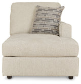 Edenfield Linen Right-Arm Facing Corner Chaise from Ashley Furniture - Luna Furniture
