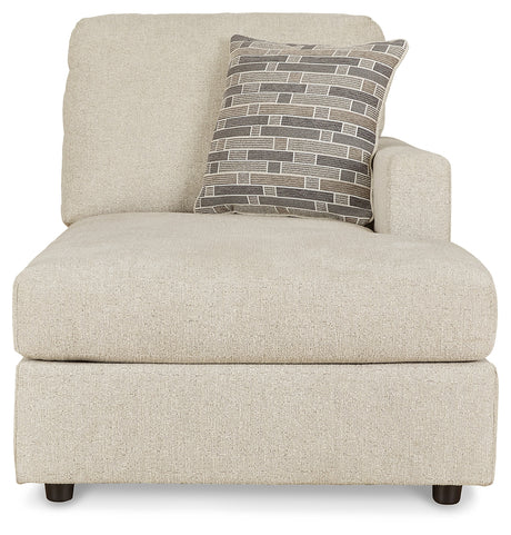 Edenfield Linen Right-Arm Facing Corner Chaise from Ashley Furniture - Luna Furniture