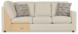 Edenfield Linen Right-Arm Facing Sofa with Corner Wedge from Ashley Furniture - Luna Furniture