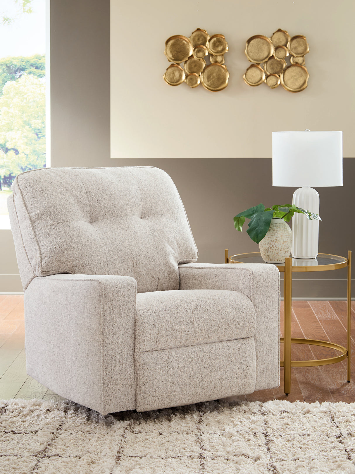Larimer Stone Recliner from Ashley - Luna Furniture