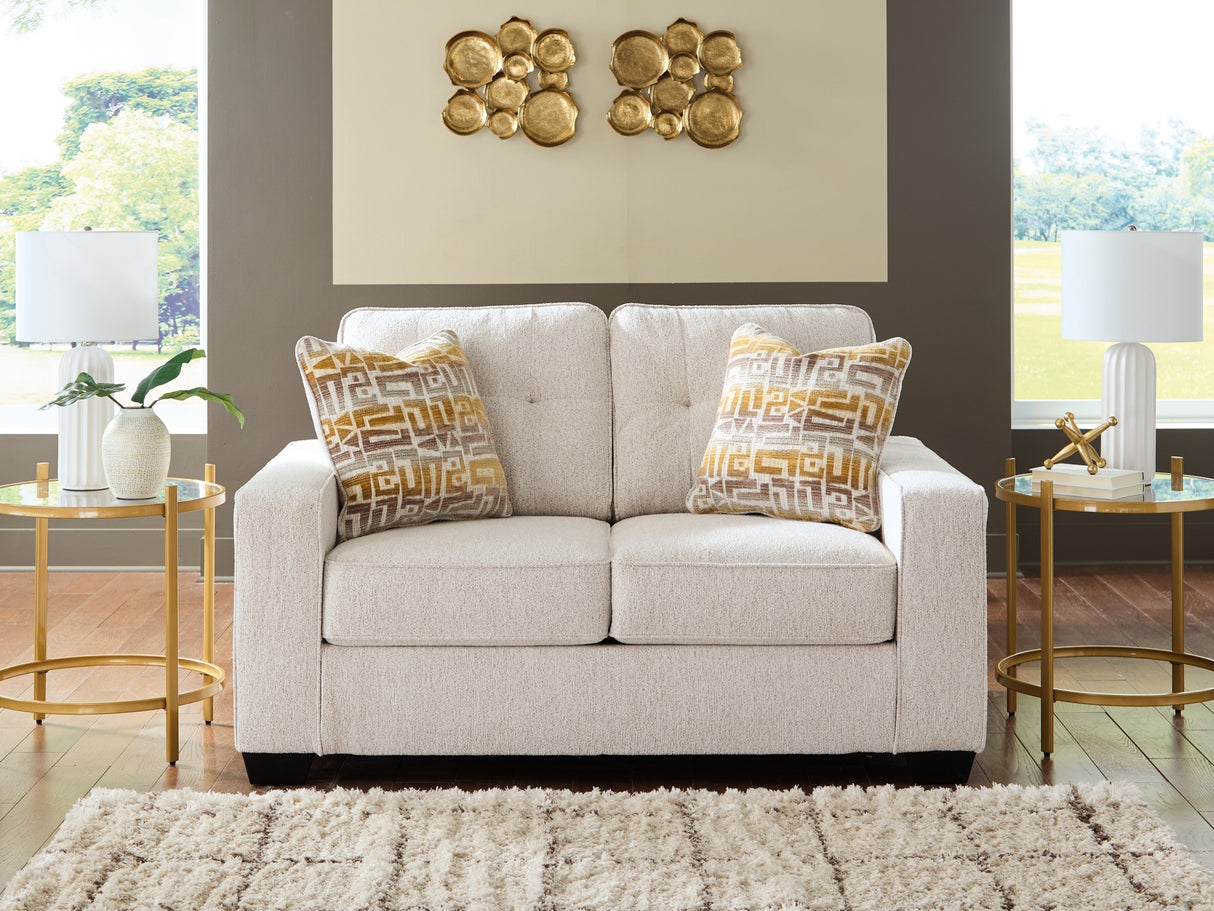 Larimer Stone Loveseat from Ashley - Luna Furniture