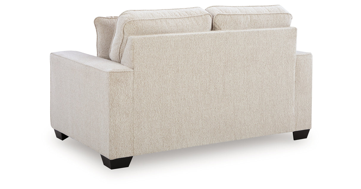 Larimer Stone Loveseat from Ashley - Luna Furniture