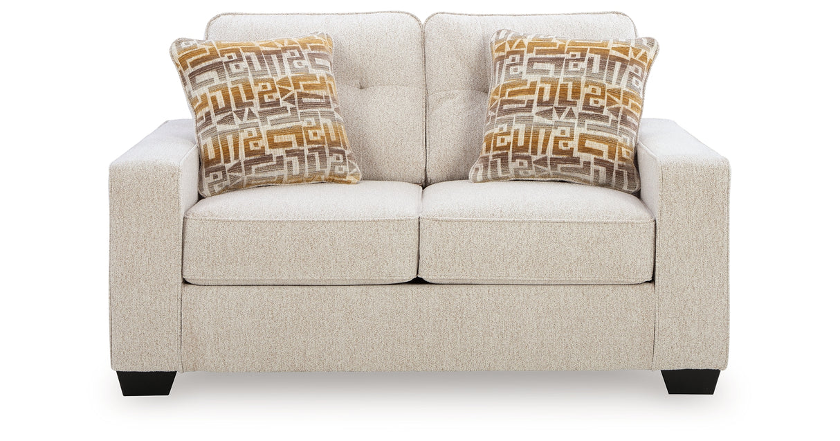Larimer Stone Loveseat from Ashley - Luna Furniture