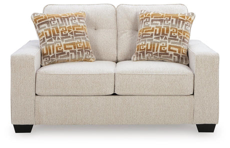 Larimer Stone Loveseat from Ashley - Luna Furniture