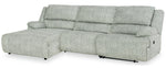 McClelland Gray 3-Piece Reclining Sectional with Chaise