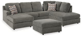 O'Phannon Putty 2-Piece Sectional with Ottoman from Ashley Furniture - Luna Furniture