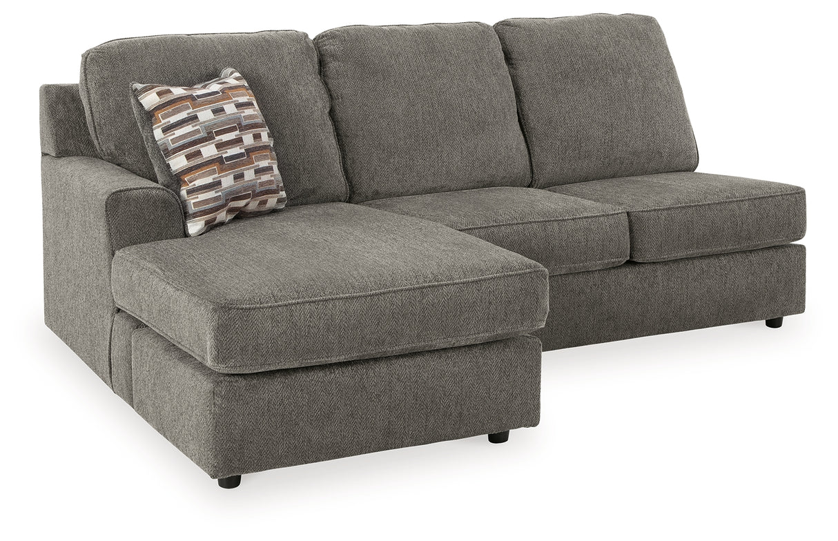 O'Phannon Putty 2-Piece Sectional with Ottoman from Ashley Furniture - Luna Furniture