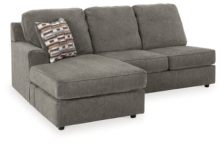 O'Phannon Putty 2-Piece Sectional with Ottoman from Ashley Furniture - Luna Furniture