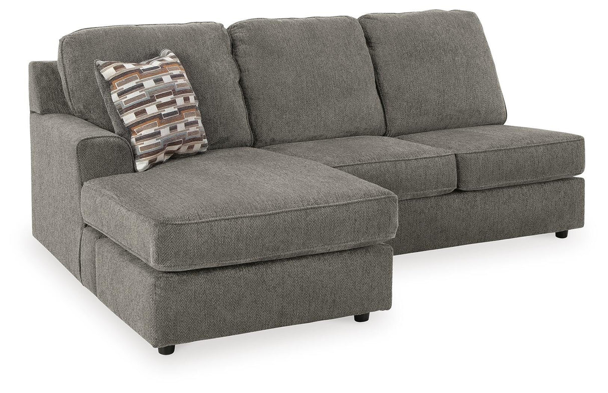 O'Phannon Putty 2-Piece Sectional with Ottoman from Ashley Furniture - Luna Furniture