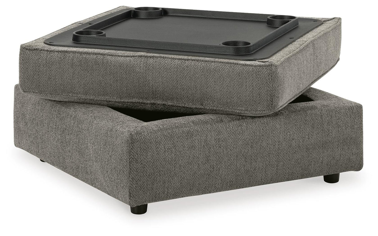 O'Phannon Putty Ottoman With Storage from Ashley Furniture - Luna Furniture