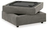 O'Phannon Putty Ottoman With Storage from Ashley Furniture - Luna Furniture