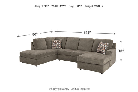 O'Phannon 2-Piece Sectional and Ottoman from Ashley - Luna Furniture