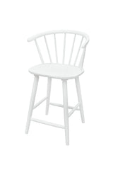 Janna White Counter Height Stool, Set of 2 from Crown Mark - Luna Furniture