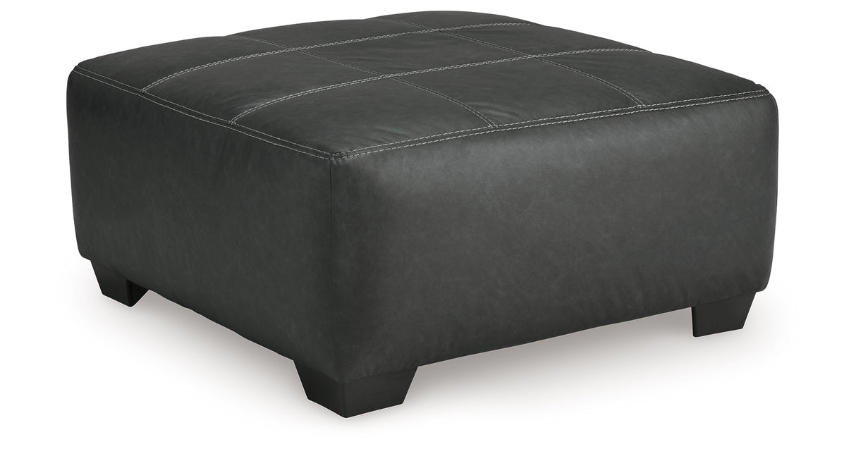 Brixley Pier Graphite Oversized Accent Ottoman from Ashley - Luna Furniture