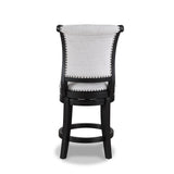 Granville Dove/Black Swivel Pub Stool, Set of 2 from Crown Mark - Luna Furniture