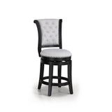 Granville Dove/Black Swivel Pub Stool, Set of 2 from Crown Mark - Luna Furniture
