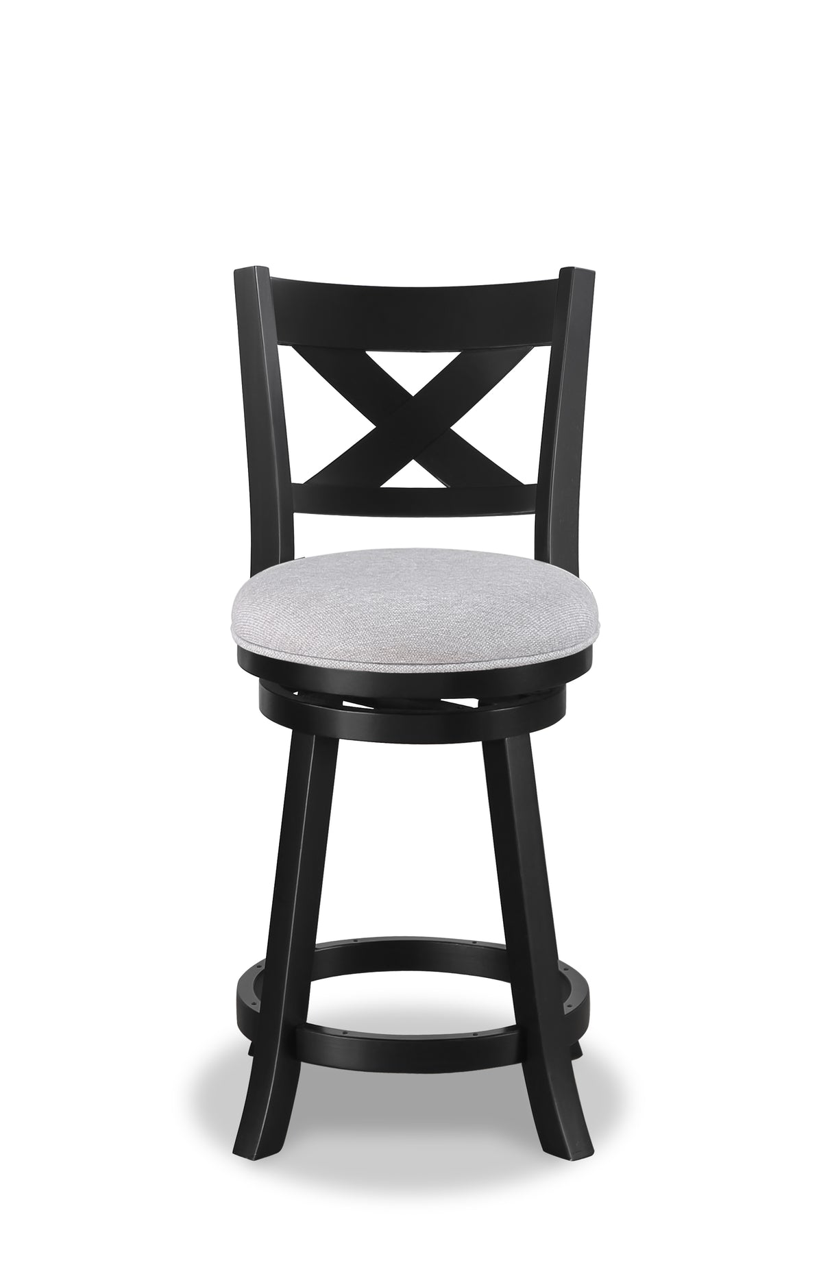 Kipper Dove/Black Swivel Pub Stool, Set of 2 from Crown Mark - Luna Furniture