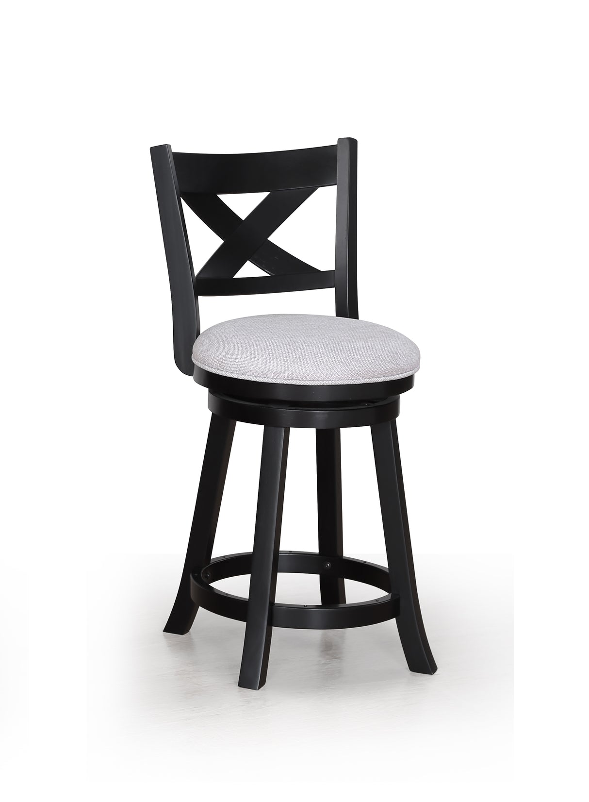 Kipper Dove/Black Swivel Pub Stool, Set of 2 from Crown Mark - Luna Furniture