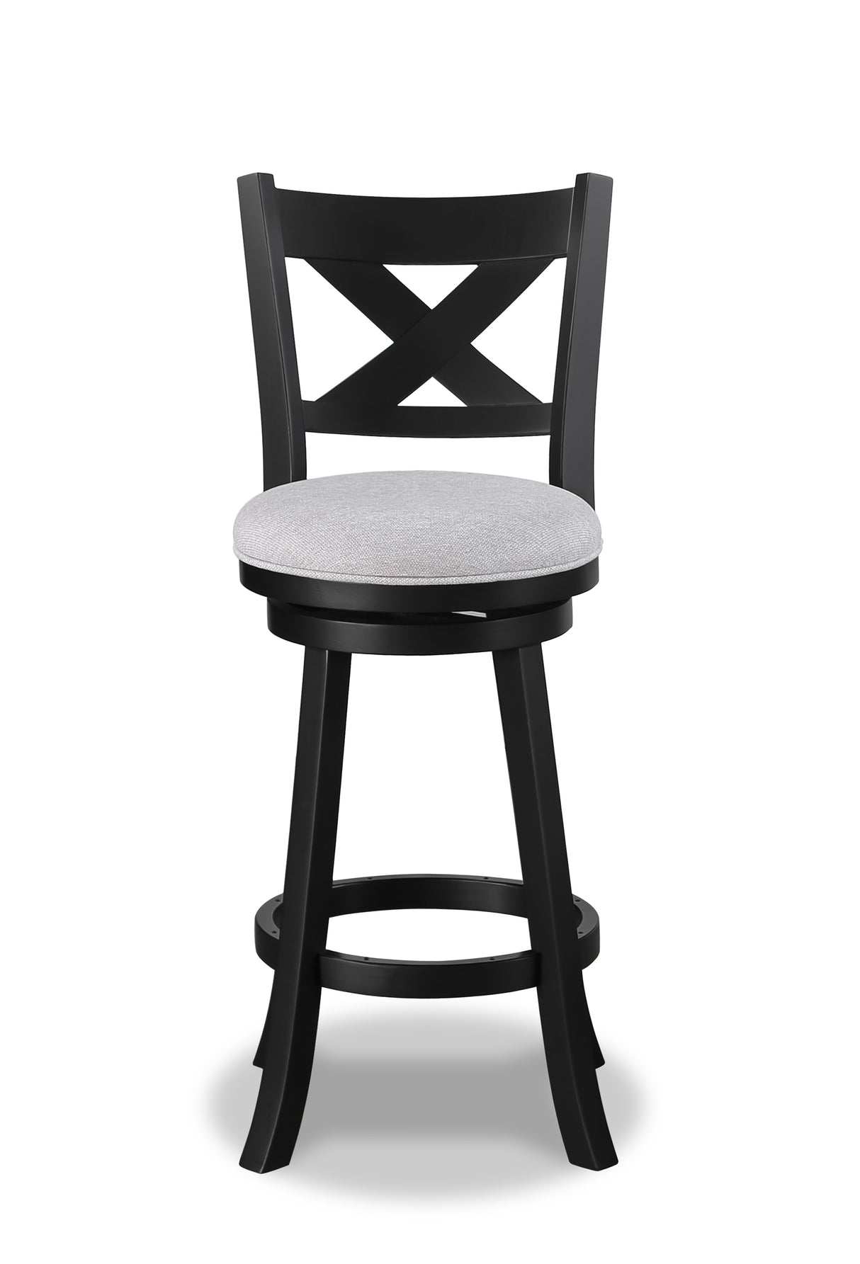 Kipper Dove/Black Swivel Bar Stool, Set of 2 from Crown Mark - Luna Furniture