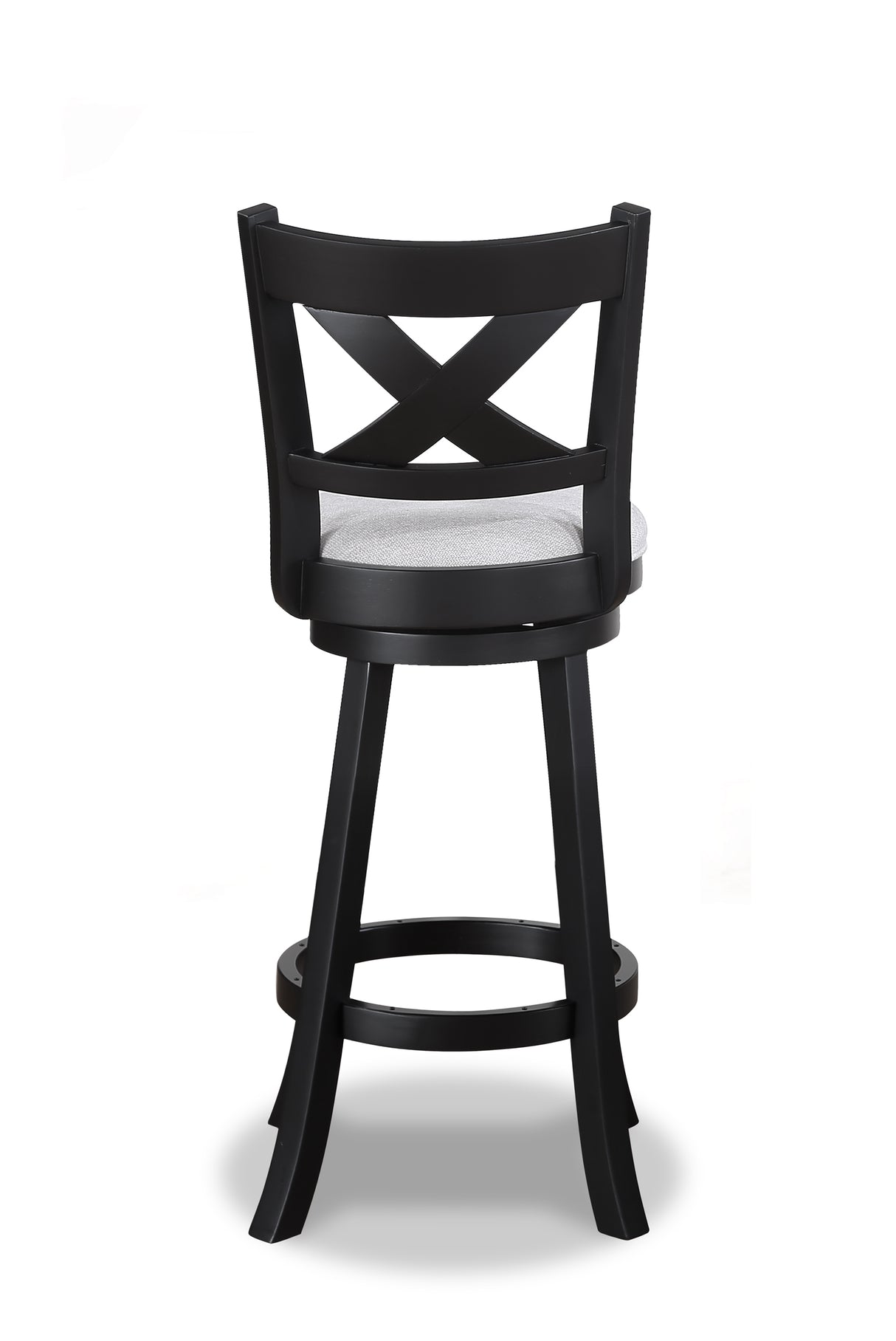 Kipper Dove/Black Swivel Bar Stool, Set of 2 from Crown Mark - Luna Furniture