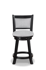 Cecil Dove/Black Swivel Pub Stool, Set of 2 from Crown Mark - Luna Furniture