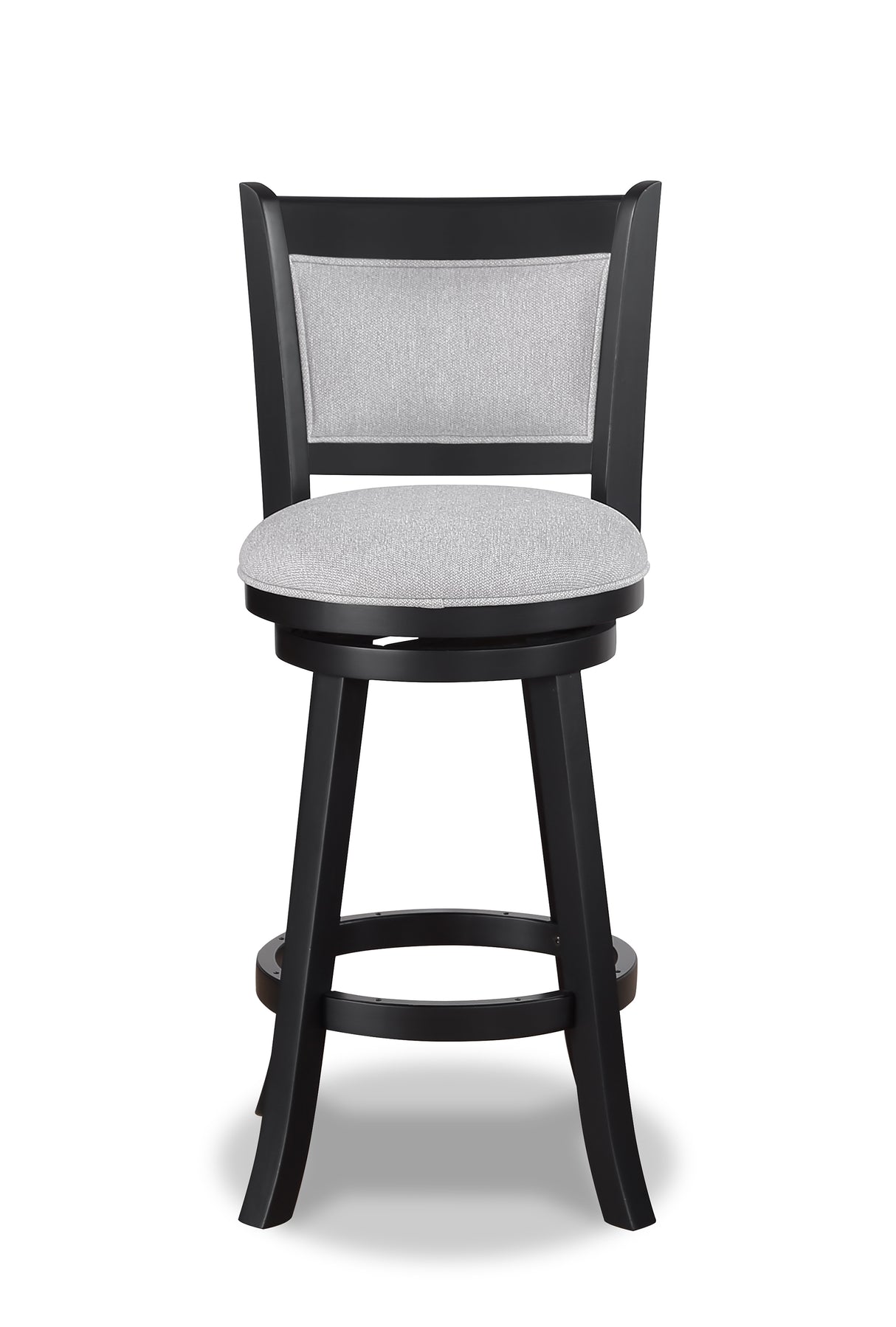 Cecil Dove/Black Swivel Bar Stool, Set of 2 from Crown Mark - Luna Furniture