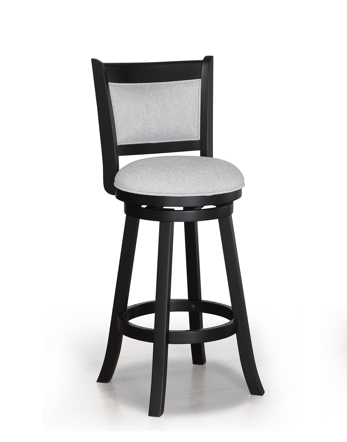Cecil Dove/Black Swivel Bar Stool, Set of 2 from Crown Mark - Luna Furniture