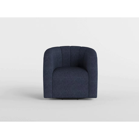 Delaney White Boucle Swivel Chair with Ottoman from Homelegance - Luna Furniture