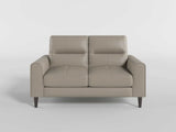 Lewes Latte Leather Loveseat from Homelegance - Luna Furniture