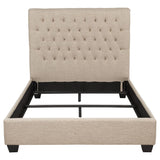 Chloe Oatmeal Tufted Upholstered Full Bed from Coaster - Luna Furniture