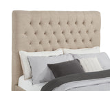 Chloe Oatmeal Tufted Upholstered Full Bed from Coaster - Luna Furniture